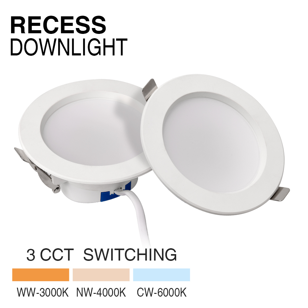 Led Down Light - 3CCT DIP swithable dimmable for residential or commercial applications