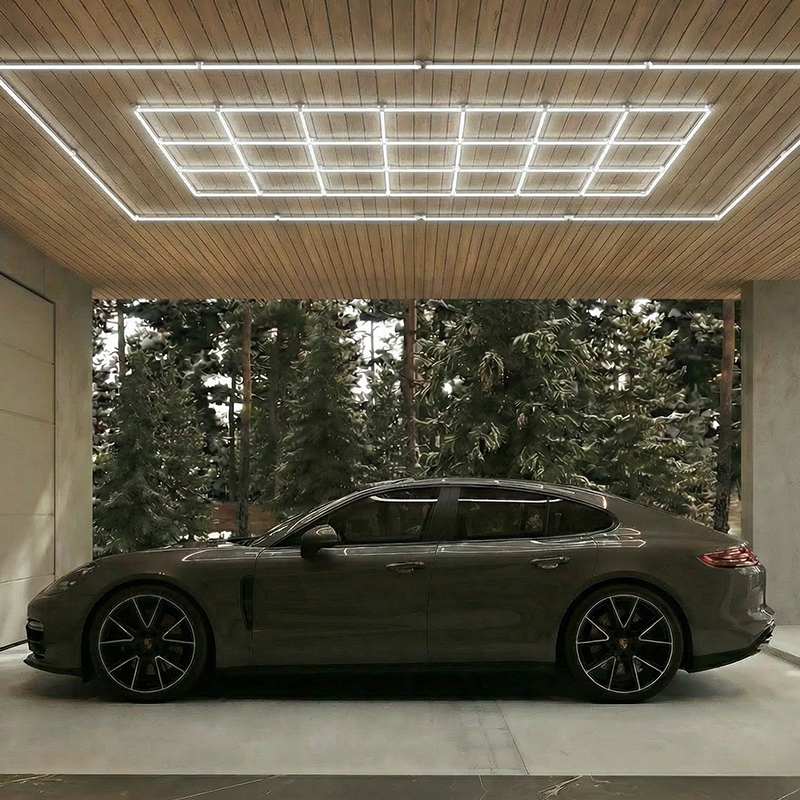 Square DIY Shaped Ceiling LED Linear Light-Deatiling Light